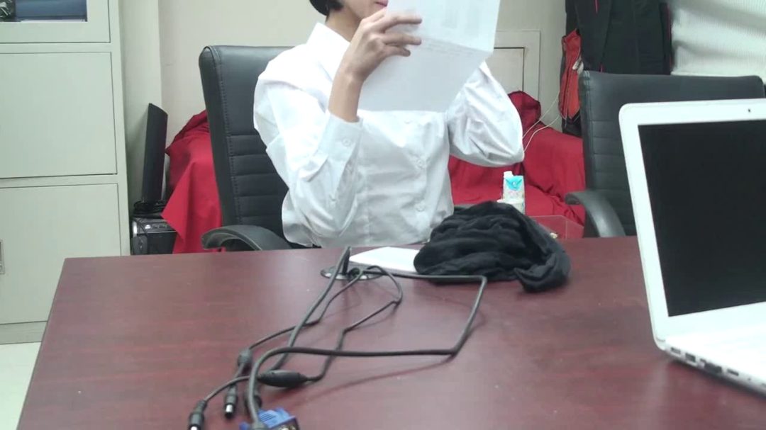 黑丝OL胶带束缚-2