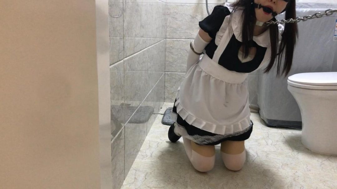 女仆的正确使用方式（假白丝过膝袜、蒙眼、口球、镣铐、钢枷、疯狂SP、残忍电击）-3