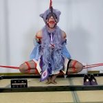 原神cos-刻晴日式折腿吊缚放置+强制分腿+电击