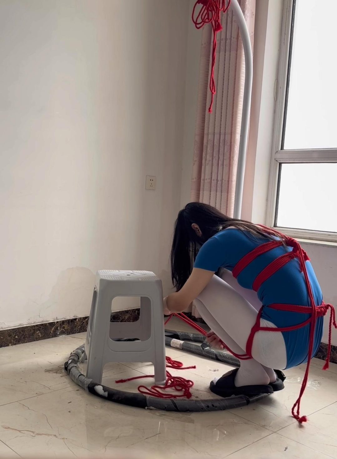 【柚里自缚】后手高吊缚定拍-4