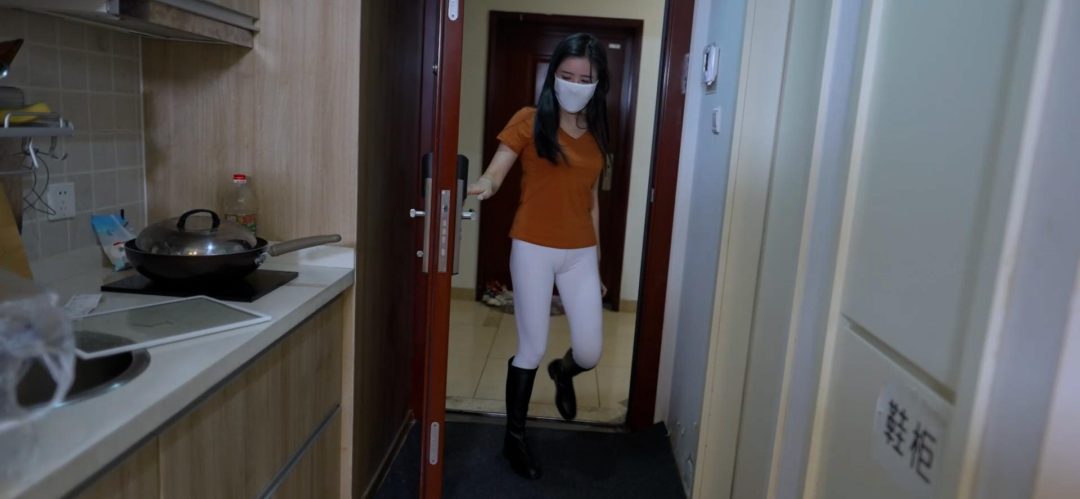 【红鲤鱼公映】紧身瑜伽裤+老式丝袜短袜+多装类布条蒙面-1