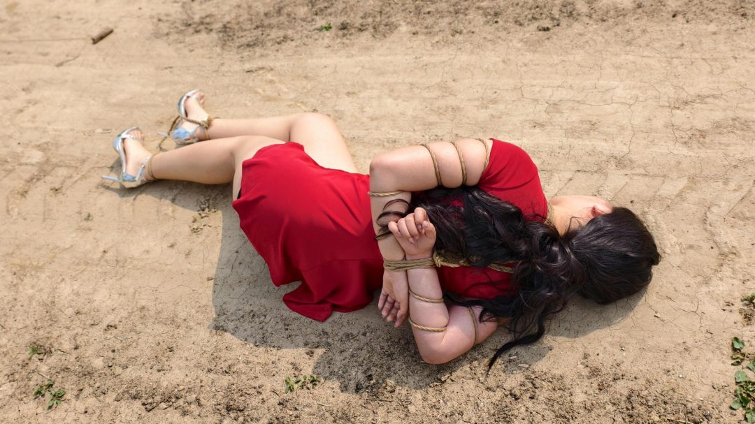 【鑫鑫工作室】自食恶果 胡芳芳被判处 后带上土拷和重镣，被五花大绑押赴刑场，等待自己恶果。-10