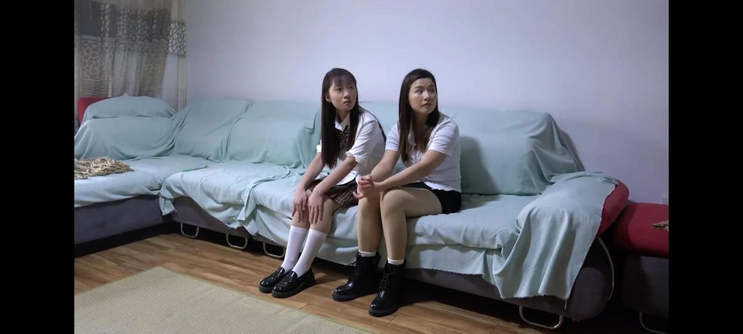 双人作-入室捆绑，原味白袜、丝袜口球堵嘴-2