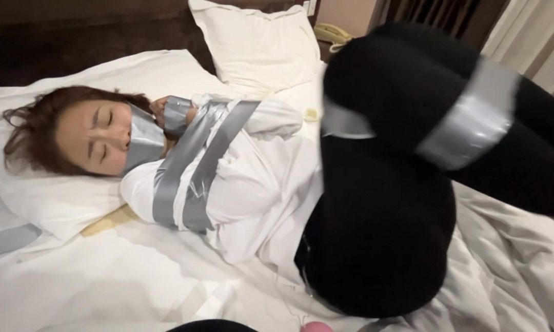 【缚艺录】【任我行】【晴儿】胶带与口球的多重结合-4