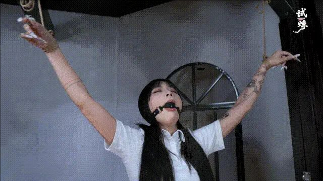 【试炼工作室】JK白丝女孩（曼尼）大字绳缚固定折磨啵啵贝失控模式口水直流-1
