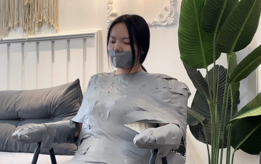 【缚艺录】【小沐】胶带与头套-4