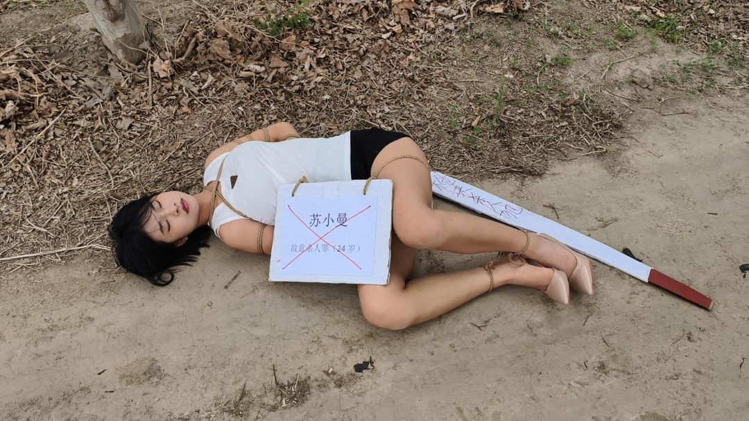 【鑫鑫工作室】女医生因出轨有妇之夫被原配暴揍怀恨在心，隔天原配去医院检查被医生碰见，寻求机会将其，后被逮住，后终于承认了犯罪事实，带各种重镣，最后被户外。-18