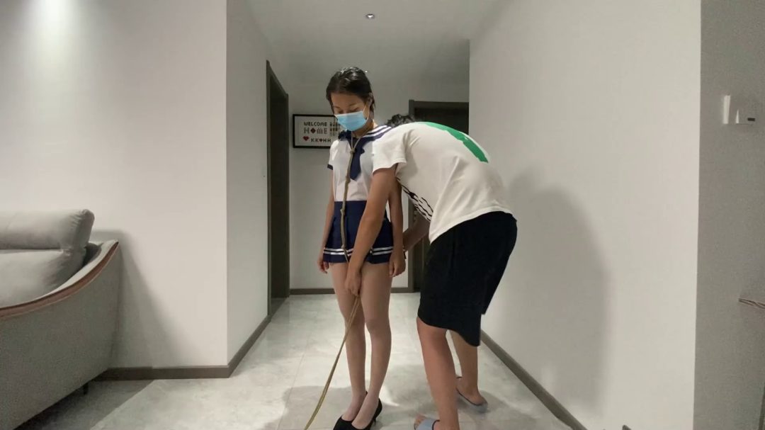 龟甲缚+欧式直臂 开档白丝-4