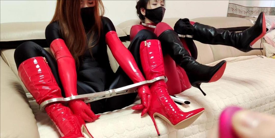 新闺蜜试镜之双搜查官受虐记（全包紧身衣、长靴长手套、钢枷、同步电击、同步跳跳、同步@#￥#！）-7