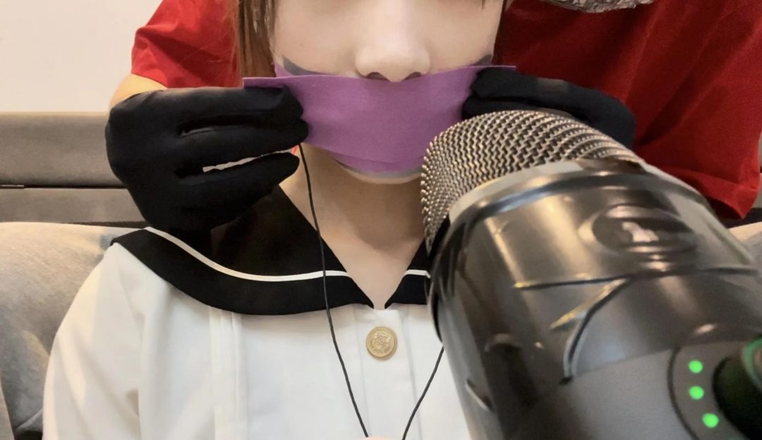 【小雪】小雪的ASMR，四层胶带封嘴，舒适的摩擦助眠声-2