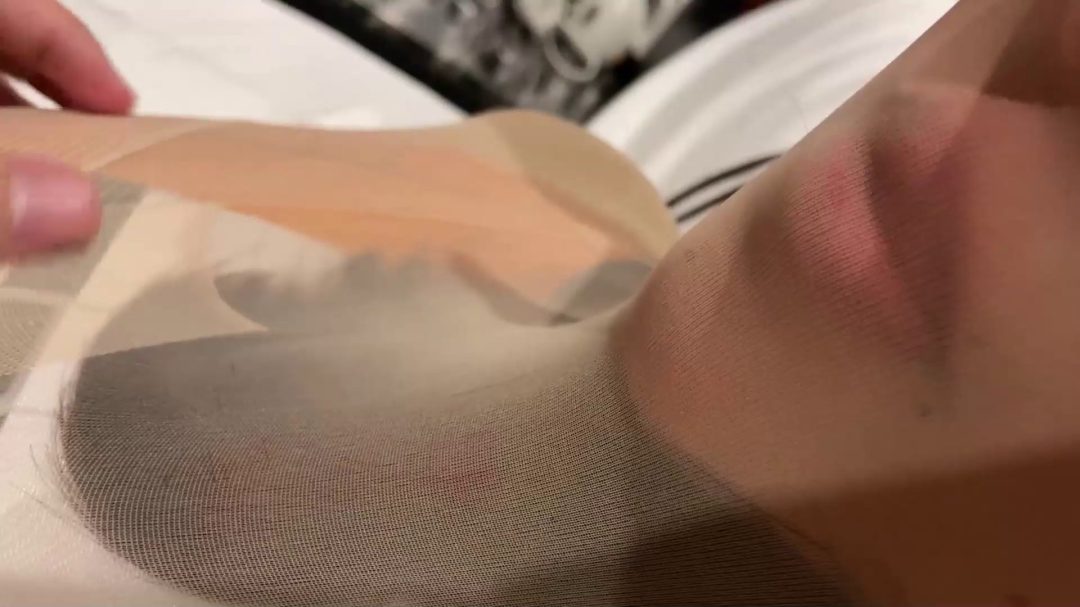 腿好穿亮丝！丝袜套头全包木乃伊！五官变形、胶带束缚-3