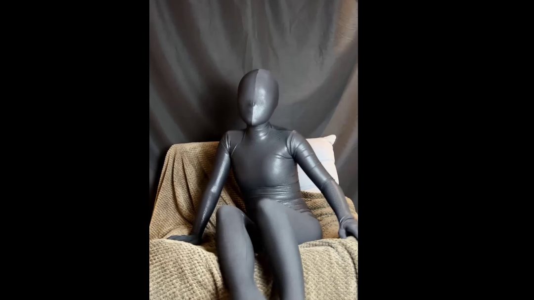 fionaworld原创 穿着乳胶ZENTAI全包紧身衣的直播录播-2