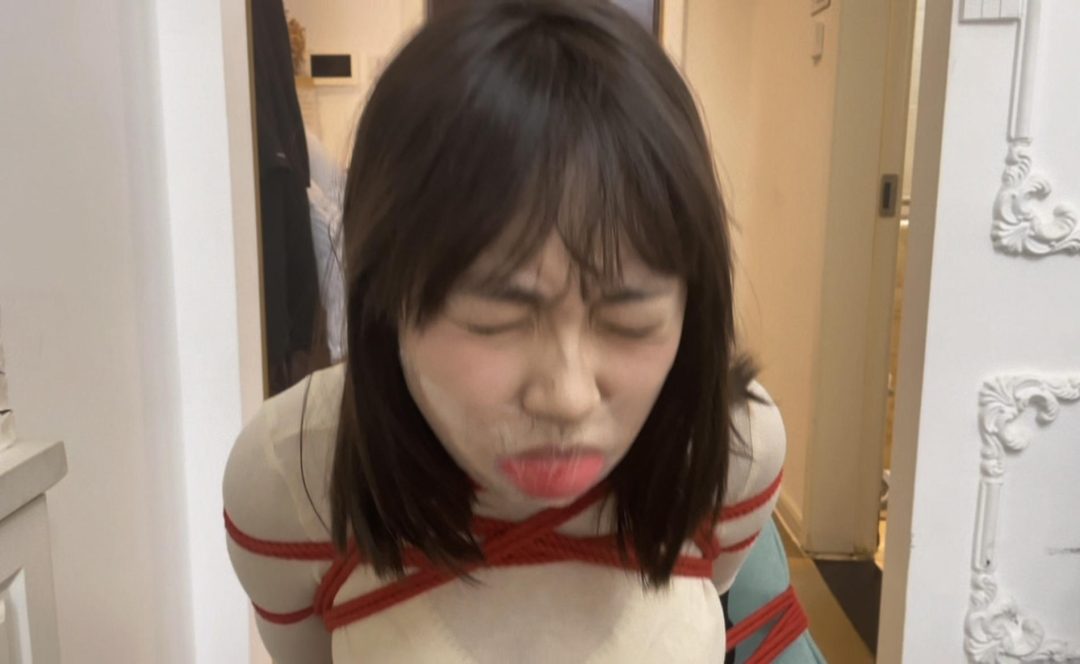 【小诺定拍】 海绵球+封嘴，黑丝小jio，挣扎度很高-9