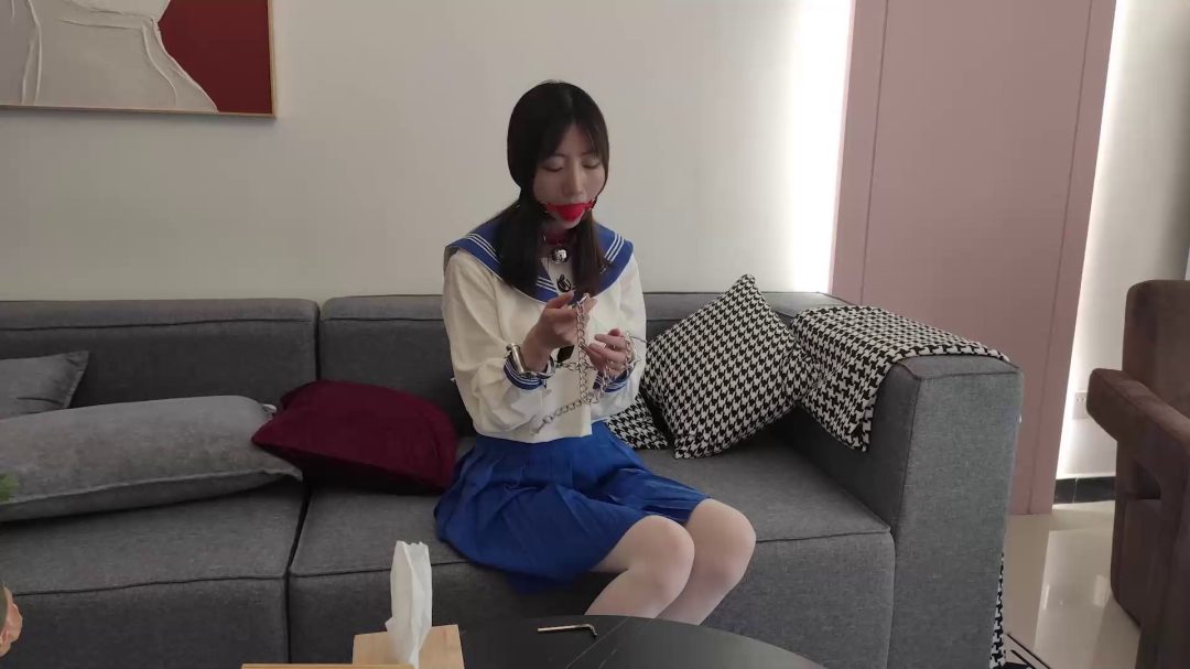 学生小月与音乐老师共侍一主-1