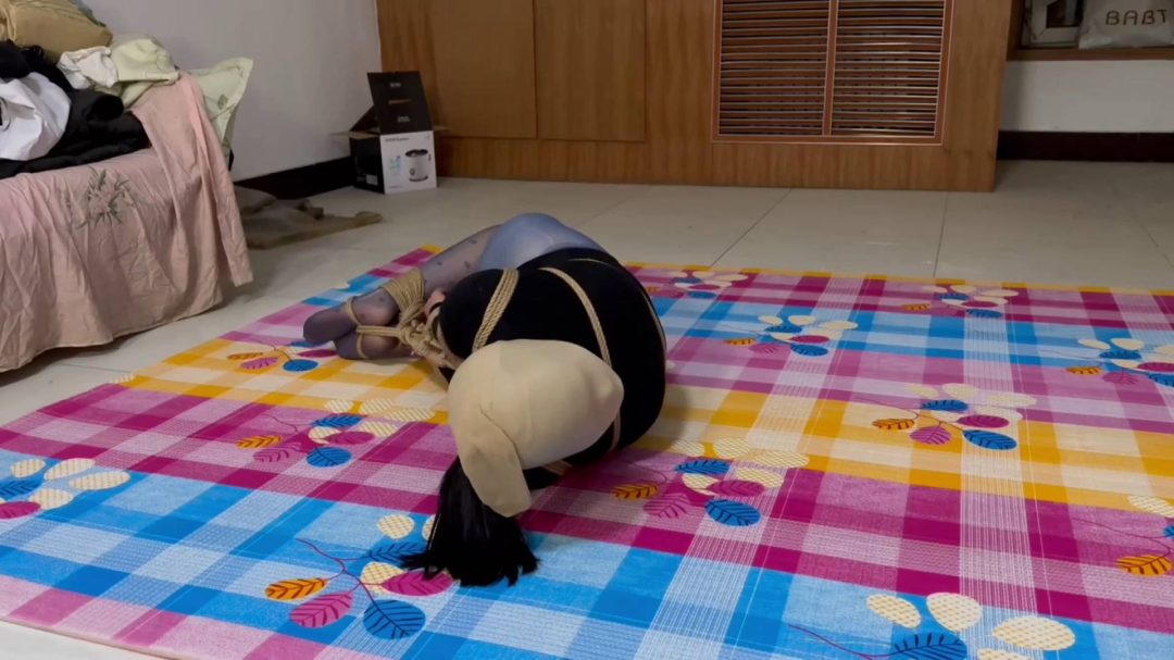 严厉欧式驷马放置（双层丝袜，5层丝套头）-2