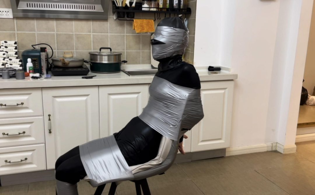 【小星】胶带封嘴与头套-8