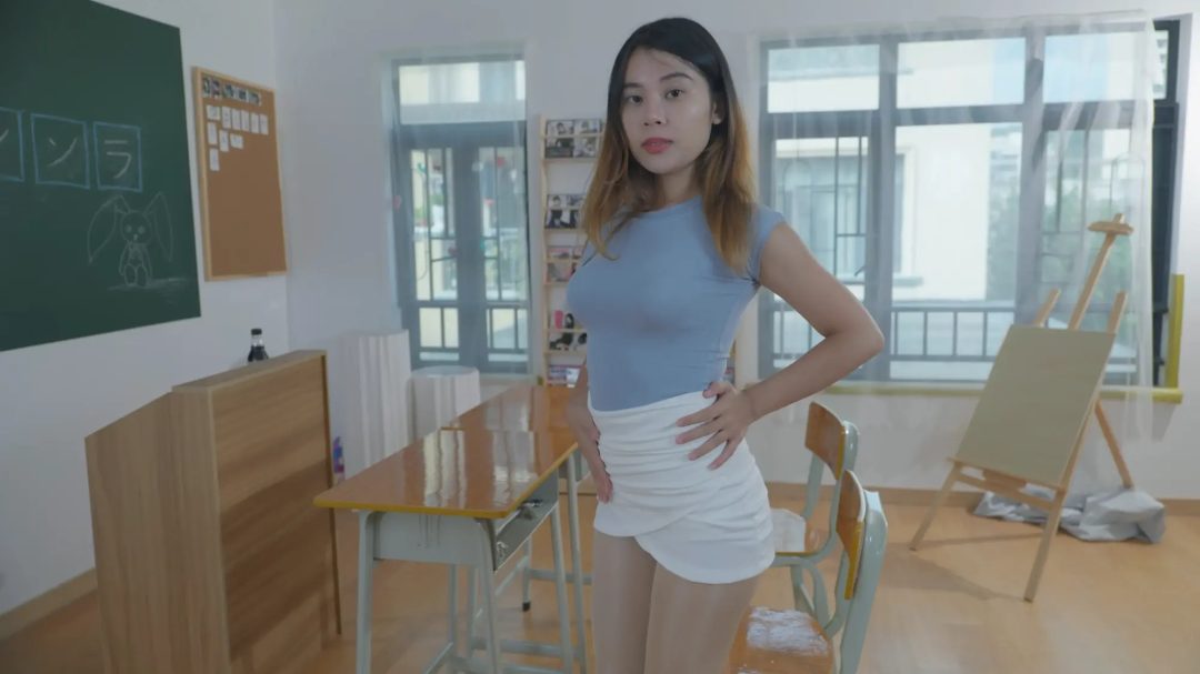 灰灰捆绑琪琪老师-5