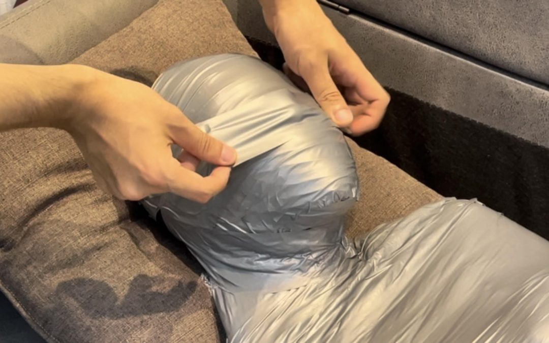 【小阳】纯享：呼吸限制3，银色胶带木乃伊，还有点不够？把高跟鞋，继续贴上-4