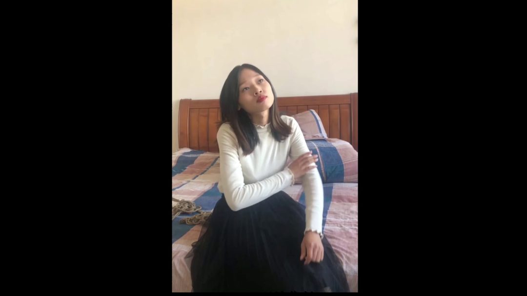 大胸女孩雪儿的捆绑初体验 日式紧缚 马具口球堵嘴-1