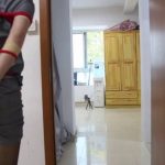 直臂、缚脚，蹦跳鞭打调教（月儿）