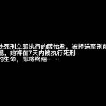 死囚薛怡君的末日