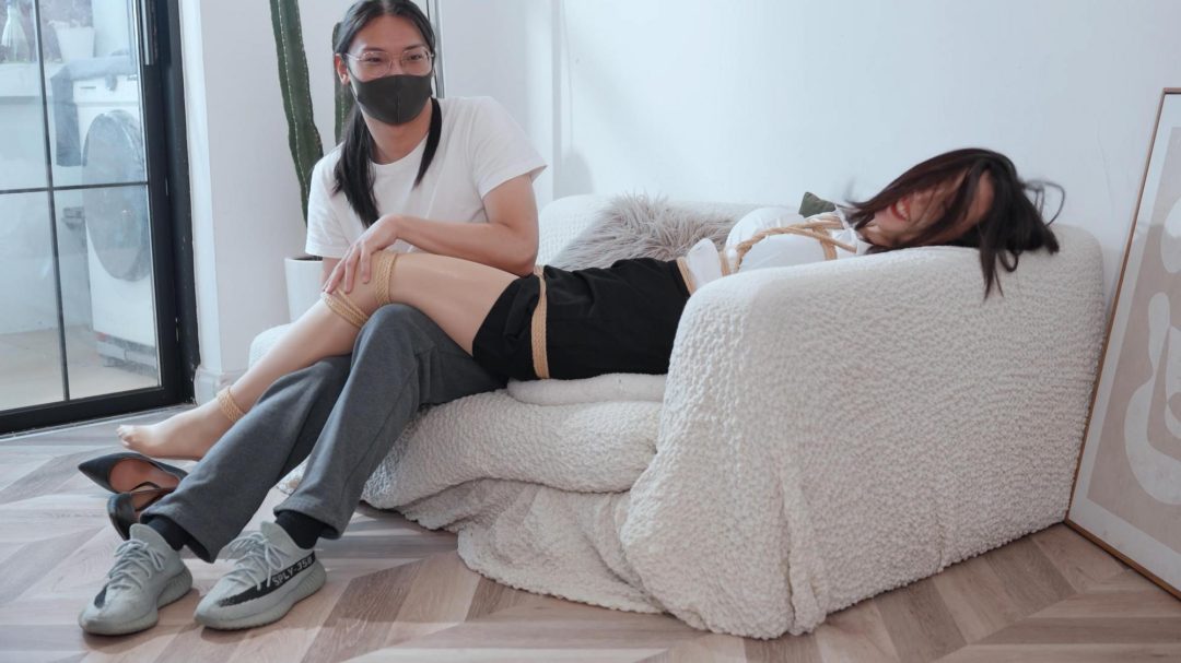 入室捆绑肉丝OL（下集）挠脚驷马口球，结尾舞蹈-2