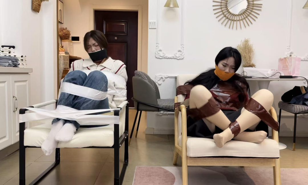 【缚艺录】【小丹】妆后的小丹，与好友的捆绑-7