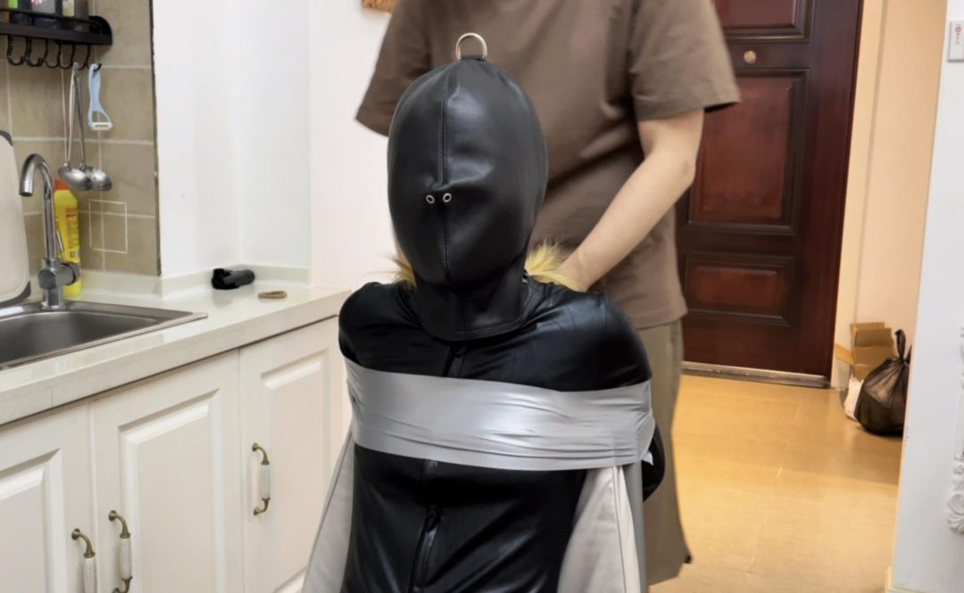 【小星】胶带封嘴与头套-3