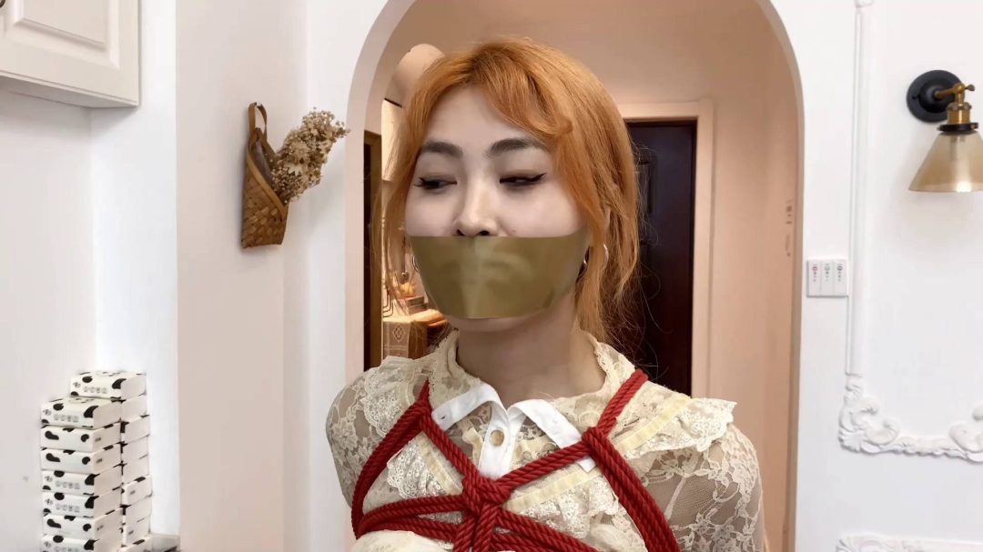 工作室最漂亮的小敏第一次来体验绳艺-4