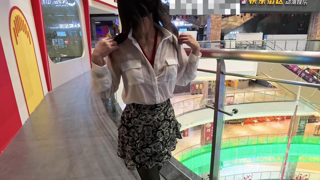 户外游戏：红绳绳衣/灯光G塞/透视衬衣/微透超短裙/商场区-2