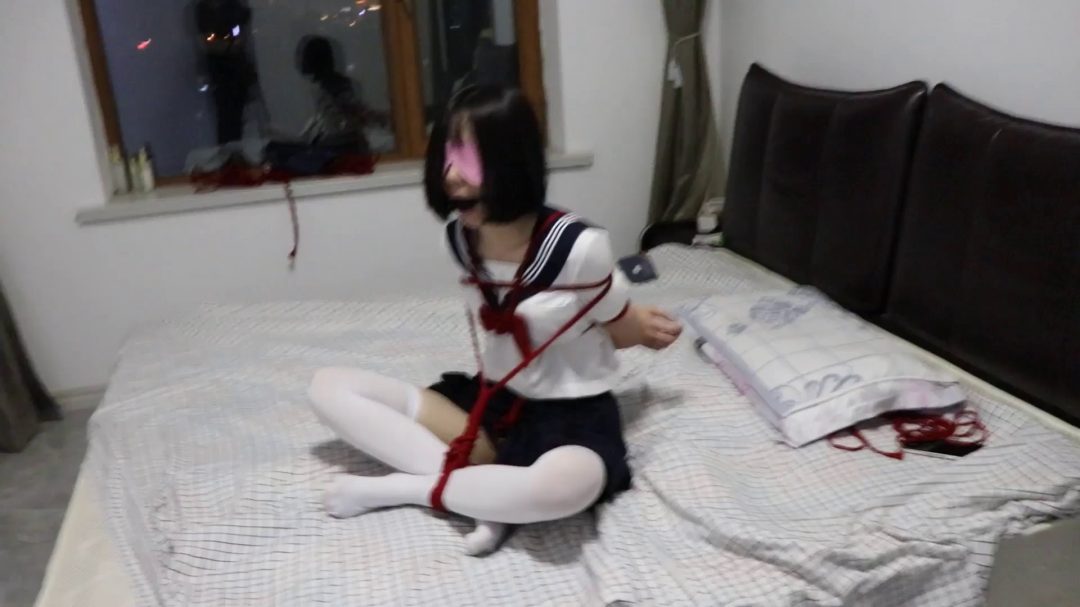 珍藏茶茶遇劫记（短袜、白丝、裸足 tk 电击 海老缚 股绳，入室危机）严厉惩罚-4