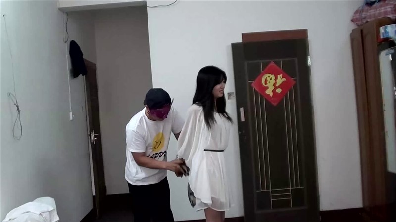 定拍漂亮小雪模特的丝巾捆绑，苏秦背剑背铐-1