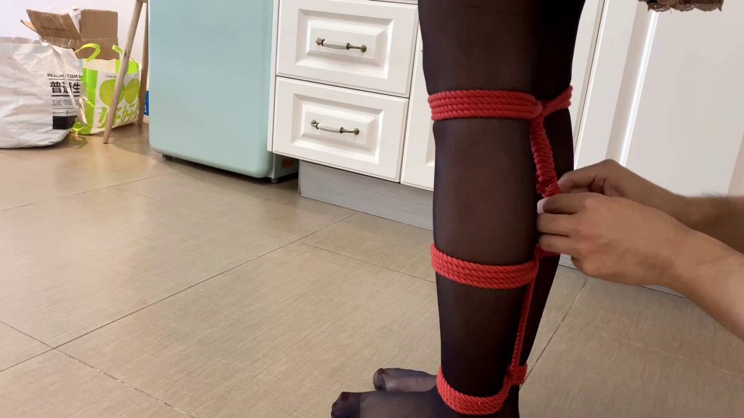 工作室最漂亮的小敏第一次来体验绳艺-6