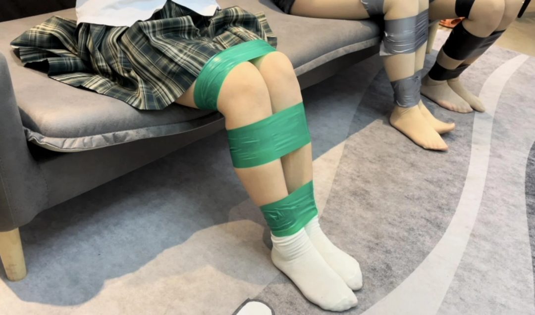 【小依】【小汪】【小杨】第一次拍摄三人捆绑，很费时间，也很有趣，3个人的简单挣脱实验1~-13