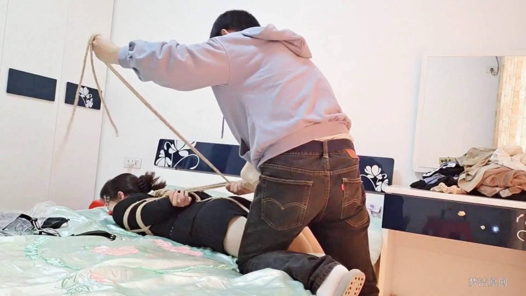 黑色OL套装肉丝加古典裙，各种口塞,多重绳子加单手套，TK以及SP等-6