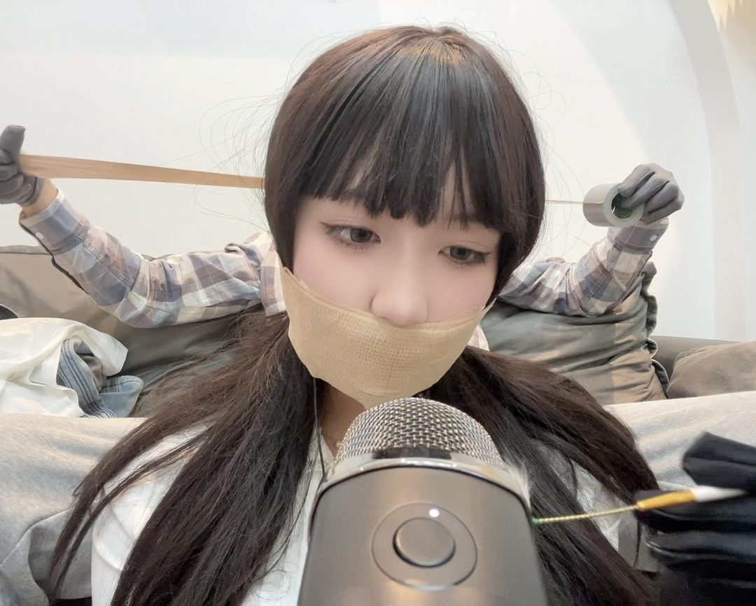 【小怀ASMR】小怀 6层胶带封嘴助眠-4