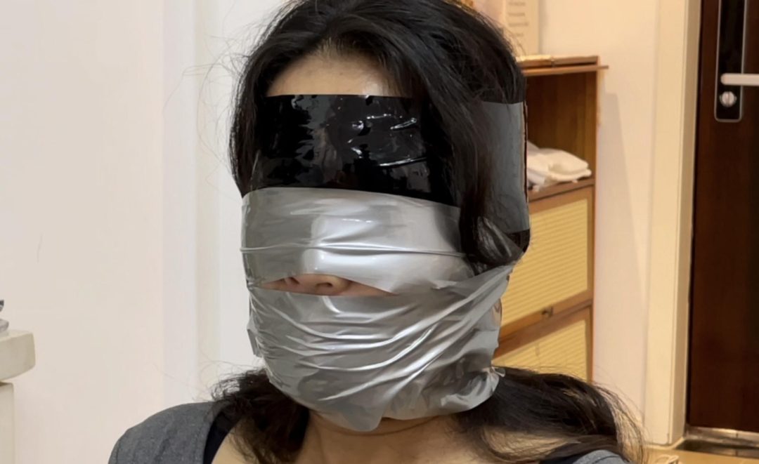 【小阳】银色胶带的紧缚~-1