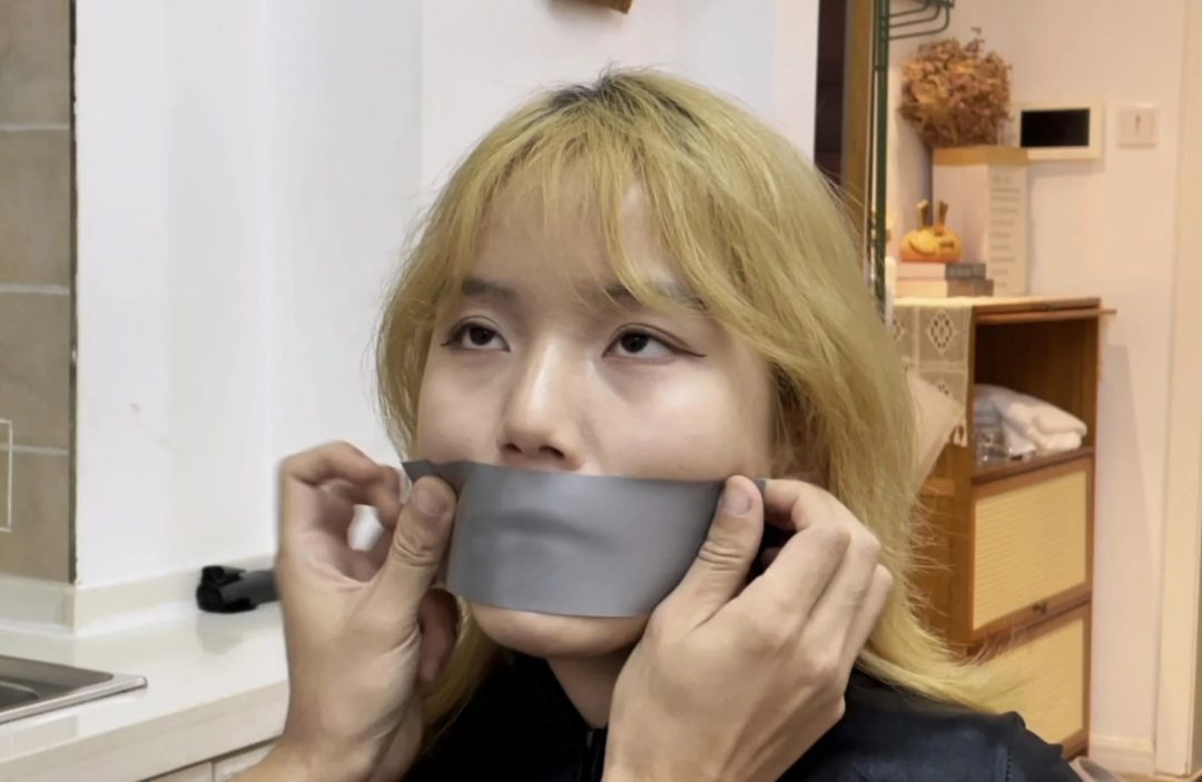 【小星】胶带封嘴与头套-2