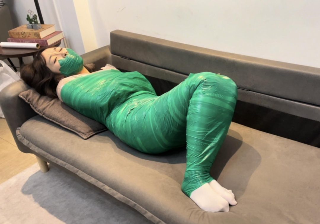 【小诺】 绿色胶带全包-9