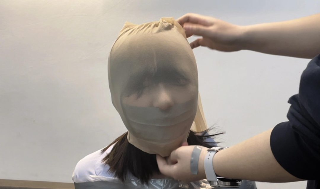 【小诺】 胶带半包，丝袜套头，胶带严实地包裹起来-4