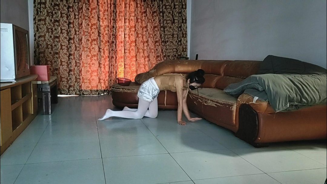 空姐嘉宝白丝袜狗爬挣扎-7