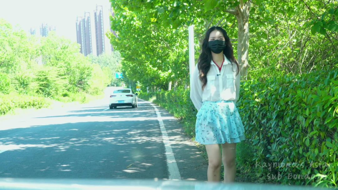 【Raymond】户外羞耻play（自玩实录）（原味丝袜堵嘴/铃铛/上真空/龟甲缚/路边徘徊/超市购物/摊位买东西/人前）-4