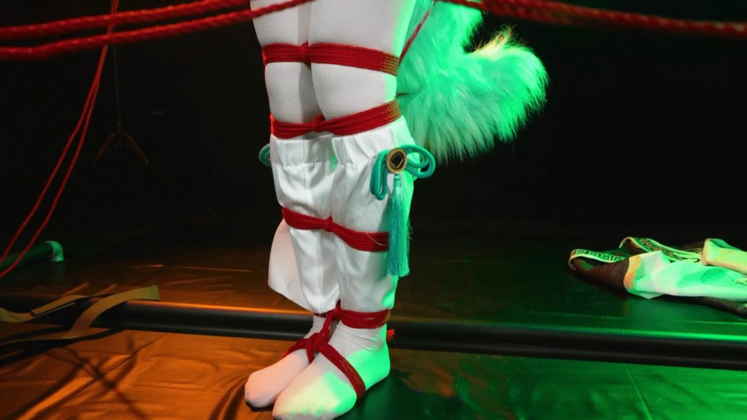 【感官剥夺2025】捆绑放置挣扎Cos系列第四集，霍霍-1