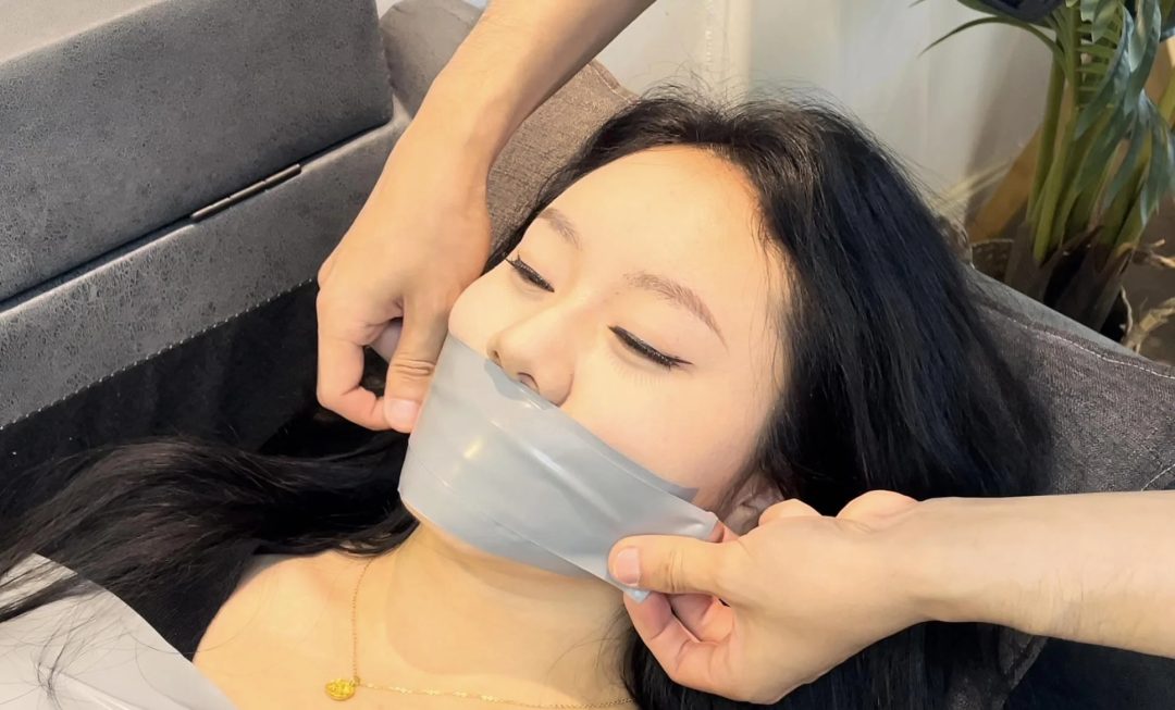 【缚艺录】【新模小知】172大长腿的新模小知，黑丝与胶带的搭配-4