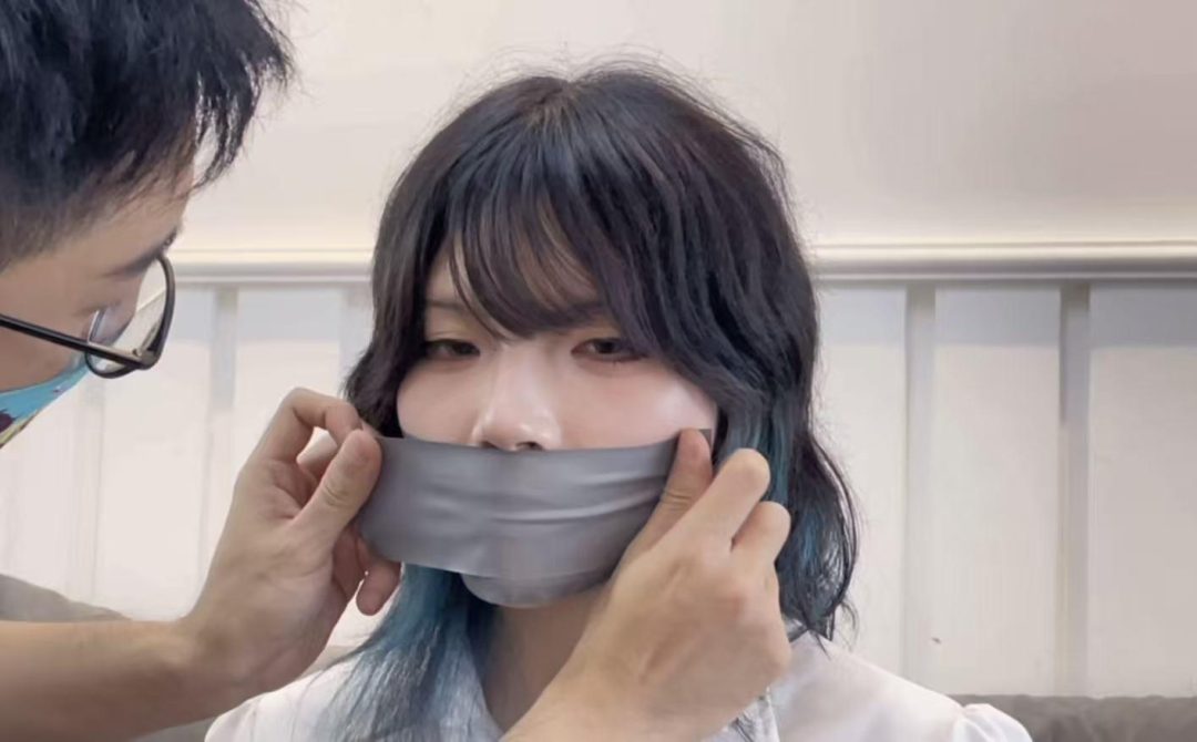 黑丝蒙眼+胶带封嘴-2