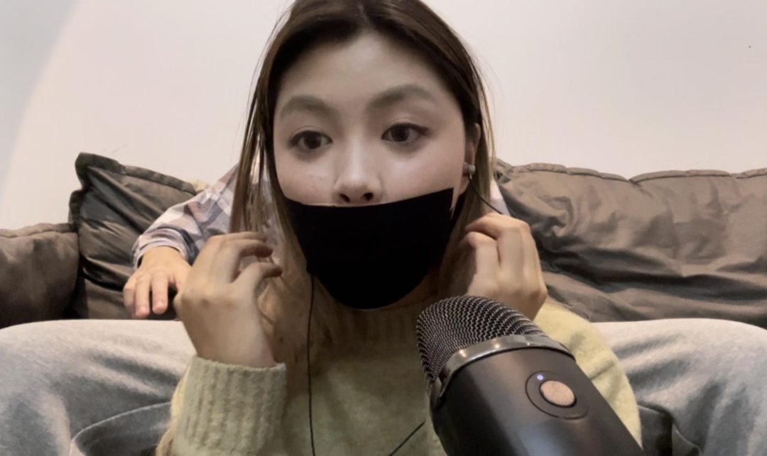 【小晗ASMR】7层胶带，严实地封嘴，做做助眠，和大家说晚安-3