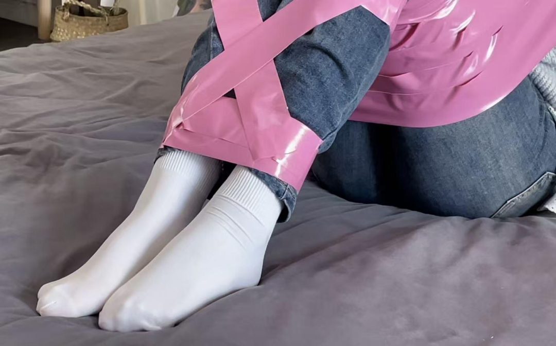 【缚艺录】【小丹】粉色胶带，与白袜更配哦-3