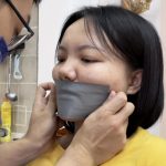 【小沐】银色胶带的椅子缚