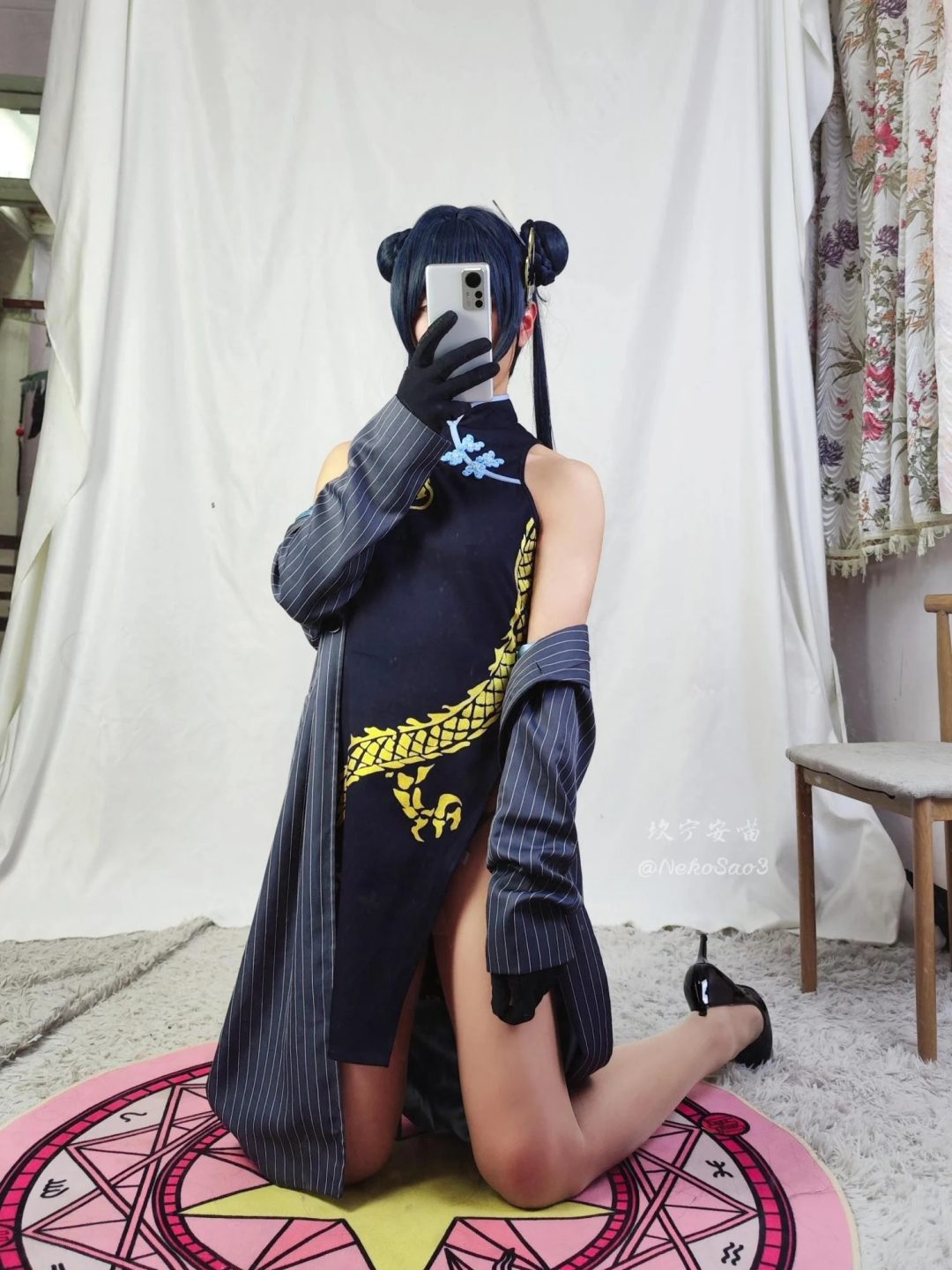 COS-绝望的自缚-妃咲后手直臂悬吊自缚-1