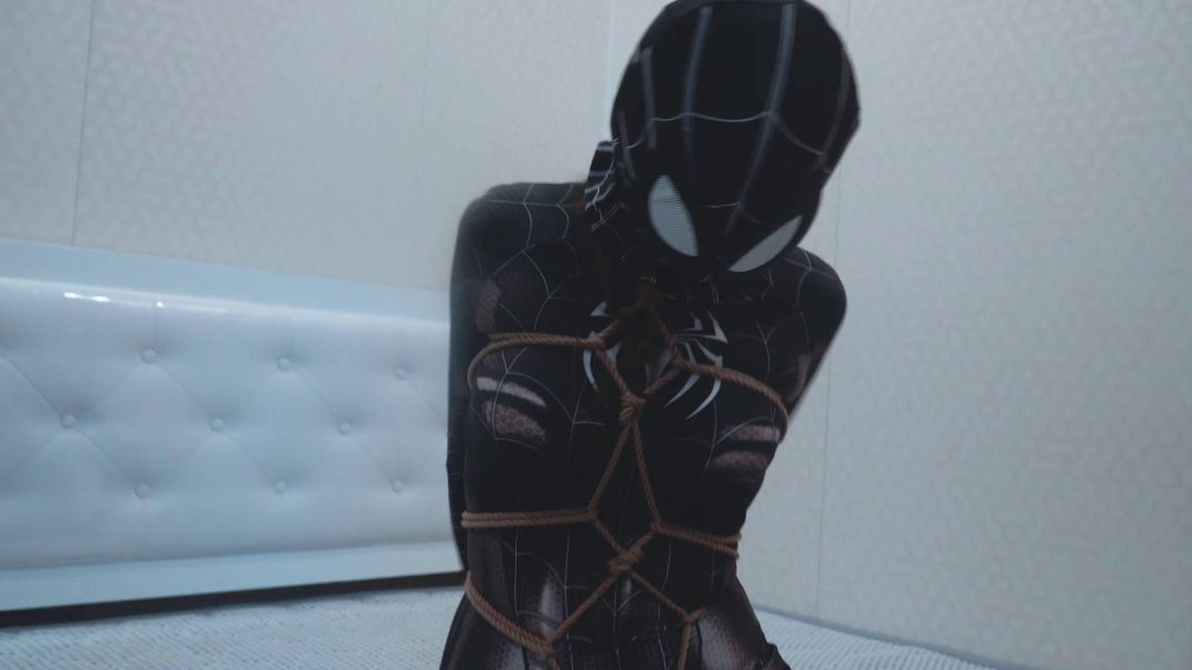 女友的新衣，黑色女蜘蛛侠束缚-4